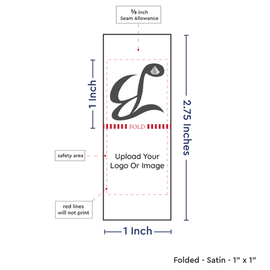 PPLR_HIDDEN_PRODUCT Print Your Logo/Image on Satin Tags (1" wide - Satin)