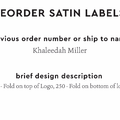 PPLR_HIDDEN_PRODUCT Reorder Previous Label Design - SATIN