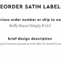 PPLR_HIDDEN_PRODUCT Reorder Previous Label Design - SATIN