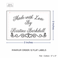 PPLR_HIDDEN_PRODUCT Double Heart Border (2"x3" Cotton - 12 labels/set)