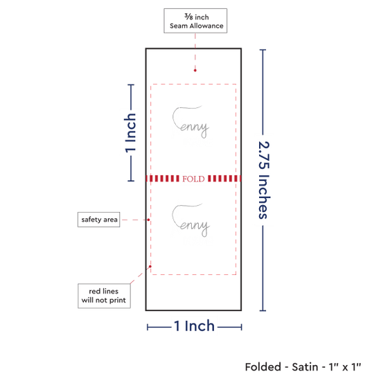 PPLR_HIDDEN_PRODUCT Print Your Logo/Image on Satin Tags (1" wide - Satin)