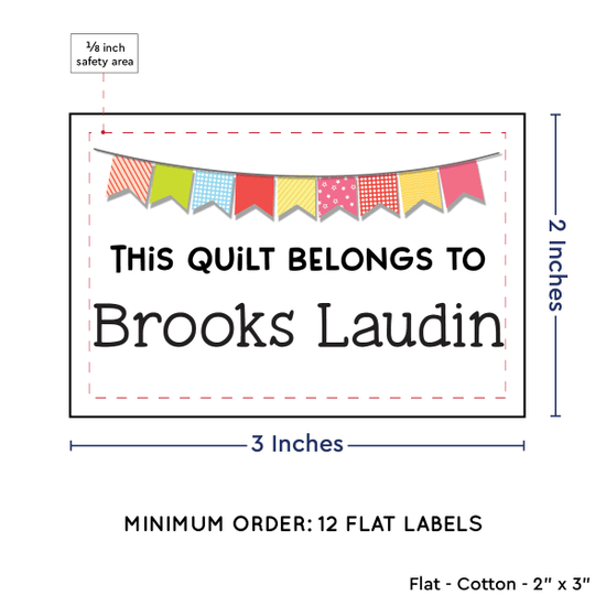 PPLR_HIDDEN_PRODUCT Colorful Banner (2"x3" Cotton - 12 labels/set)