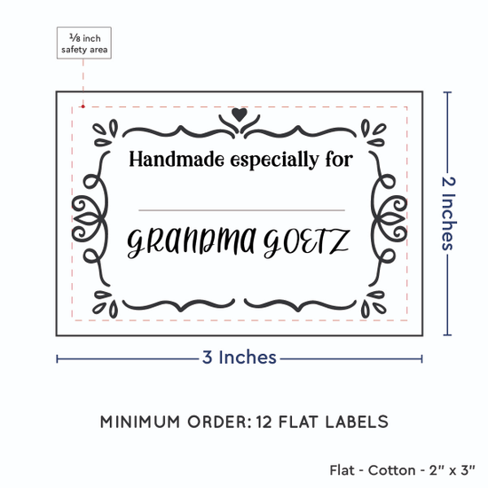 PPLR_HIDDEN_PRODUCT Swirl Accent Border with Fill in Blanks (2"x3" Cotton - 12 labels/set)