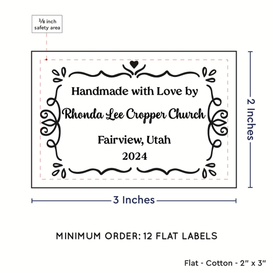 PPLR_HIDDEN_PRODUCT Swirl Accent Border (2"x3" Cotton - 12 labels/set)
