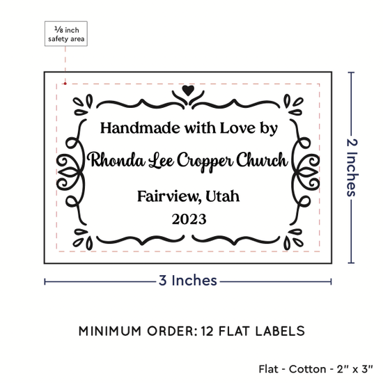 PPLR_HIDDEN_PRODUCT Swirl Accent Border (2"x3" Cotton - 12 labels/set)