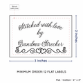 PPLR_HIDDEN_PRODUCT Double Heart Border (2"x3" Cotton - 12 labels/set)