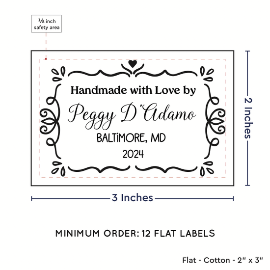 PPLR_HIDDEN_PRODUCT Swirl Accent Border (2"x3" Cotton - 12 labels/set)