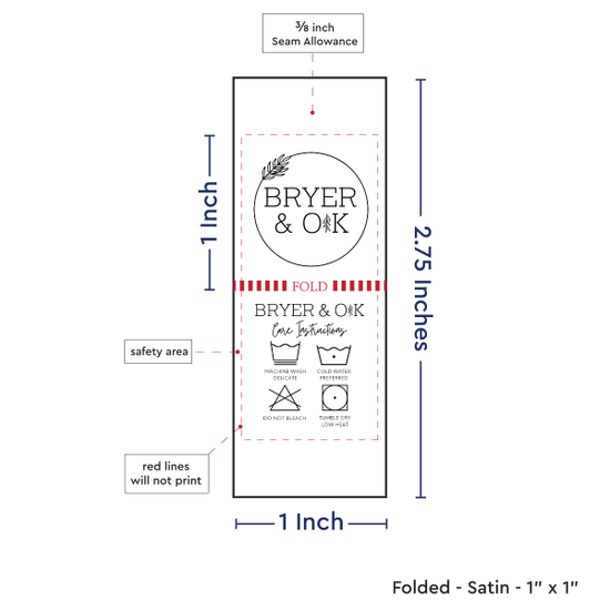 PPLR_HIDDEN_PRODUCT Print Your Logo/Image on Satin Tags (1" wide - Satin)
