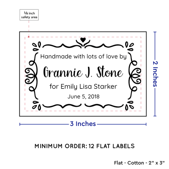 PPLR_HIDDEN_PRODUCT Swirl Accent Border (2"x3" Cotton - 12 labels/set)
