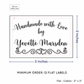 PPLR_HIDDEN_PRODUCT Double Heart Border (2"x3" Cotton - 12 labels/set)
