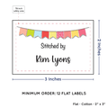 PPLR_HIDDEN_PRODUCT Colorful Banner (2"x3" Cotton - 12 labels/set)