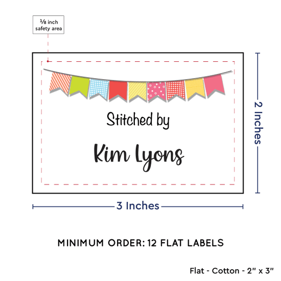 PPLR_HIDDEN_PRODUCT Colorful Banner (2"x3" Cotton - 12 labels/set)