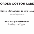 PPLR_HIDDEN_PRODUCT Reorder Previous Label Design - COTTON