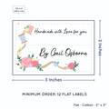 PPLR_HIDDEN_PRODUCT Thread and Flowers with Fill in Blanks (2"x3" Cotton - 12 labels/set)