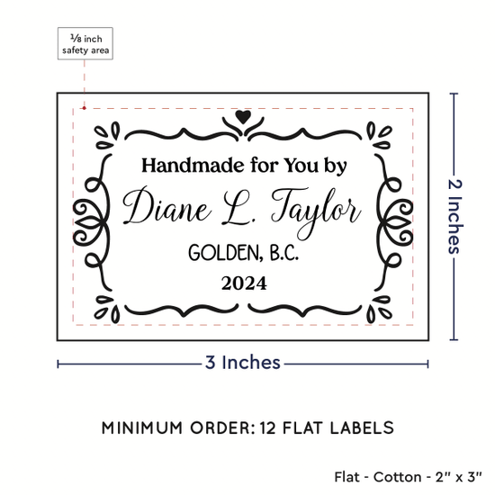 PPLR_HIDDEN_PRODUCT Swirl Accent Border (2"x3" Cotton - 12 labels/set)