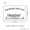 PPLR_HIDDEN_PRODUCT Double Heart Border (2"x3" Cotton - 12 labels/set)
