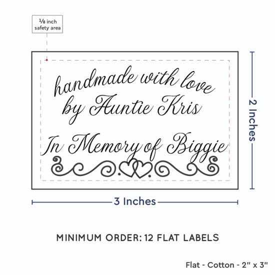 PPLR_HIDDEN_PRODUCT Double Heart Border (2"x3" Cotton - 12 labels/set)