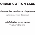 PPLR_HIDDEN_PRODUCT Reorder Previous Label Design - COTTON