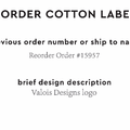 PPLR_HIDDEN_PRODUCT Reorder Previous Label Design - COTTON