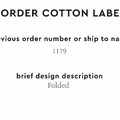 PPLR_HIDDEN_PRODUCT Reorder Previous Label Design - COTTON
