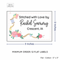PPLR_HIDDEN_PRODUCT Thread and Flowers (2"x3" Cotton - 12 labels/set)