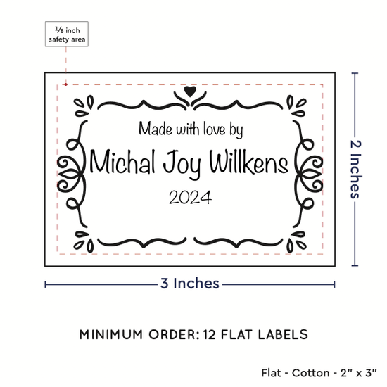 PPLR_HIDDEN_PRODUCT Swirl Accent Border (2"x3" Cotton - 12 labels/set)
