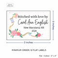 PPLR_HIDDEN_PRODUCT Thread and Flowers (2"x3" Cotton - 12 labels/set)