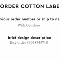 PPLR_HIDDEN_PRODUCT Reorder Previous Label Design - COTTON