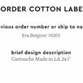 PPLR_HIDDEN_PRODUCT Reorder Previous Label Design - COTTON