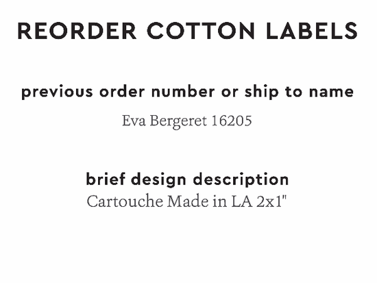 PPLR_HIDDEN_PRODUCT Reorder Previous Label Design - COTTON
