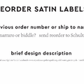 PPLR_HIDDEN_PRODUCT Reorder Previous Label Design - SATIN