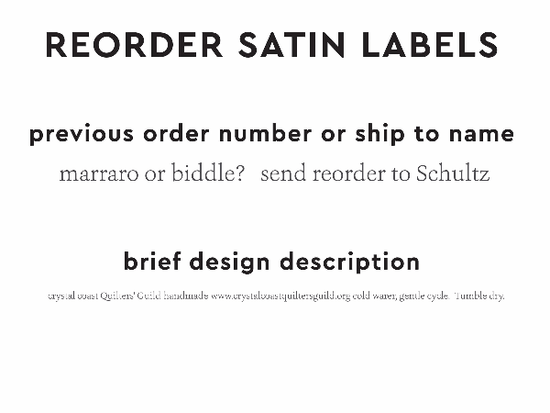 PPLR_HIDDEN_PRODUCT Reorder Previous Label Design - SATIN