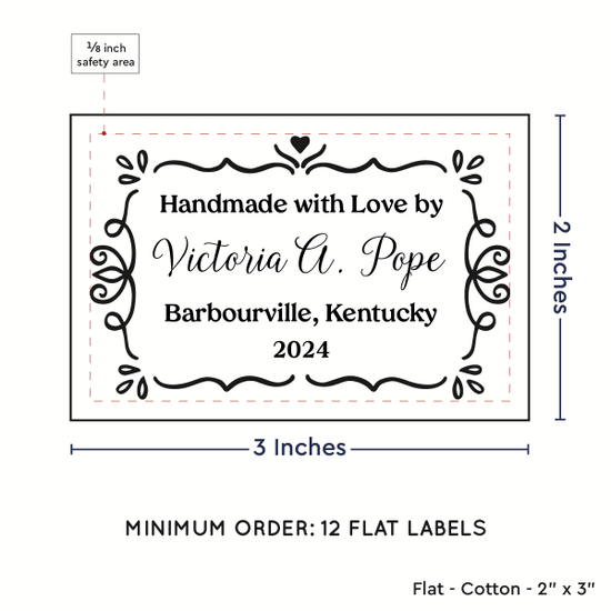 PPLR_HIDDEN_PRODUCT Swirl Accent Border (2"x3" Cotton - 12 labels/set)