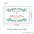 PPLR_HIDDEN_PRODUCT Holly Frame (2"x3" Cotton - 12 labels/set)