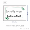 PPLR_HIDDEN_PRODUCT Leaf Quote (2"x3" Cotton - 12 labels/set)