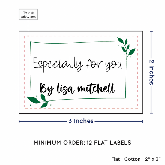 PPLR_HIDDEN_PRODUCT Leaf Quote (2"x3" Cotton - 12 labels/set)