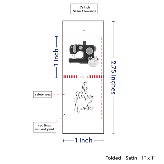 PPLR_HIDDEN_PRODUCT Print Your Logo/Image on Satin Tags (1" wide - Satin)