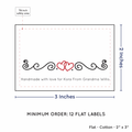 PPLR_HIDDEN_PRODUCT Double Heart Quote (2"x3" Cotton - 12 labels/set)