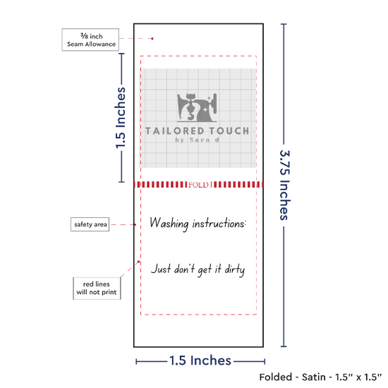 PPLR_HIDDEN_PRODUCT Print your logo/Image on Satin Tags (1.5" wide - Satin)
