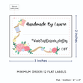 PPLR_HIDDEN_PRODUCT Thread and Flowers with Fill in Blanks (2"x3" Cotton - 12 labels/set)