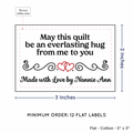 PPLR_HIDDEN_PRODUCT Double Heart Quote (2"x3" Cotton - 12 labels/set)