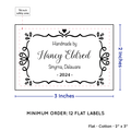 PPLR_HIDDEN_PRODUCT Swirl Accent Border (2"x3" Cotton - 12 labels/set)