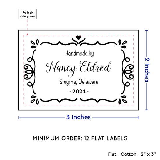 PPLR_HIDDEN_PRODUCT Swirl Accent Border (2"x3" Cotton - 12 labels/set)