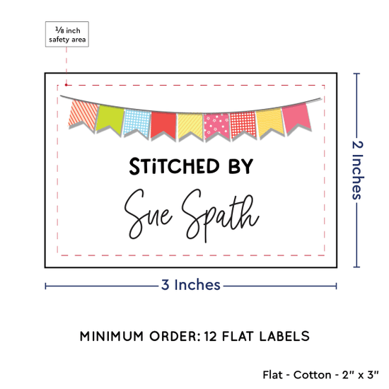 PPLR_HIDDEN_PRODUCT Colorful Banner (2"x3" Cotton - 12 labels/set)