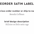 PPLR_HIDDEN_PRODUCT Reorder Previous Label Design - SATIN