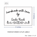PPLR_HIDDEN_PRODUCT Double Heart Border (2"x3" Cotton - 12 labels/set)