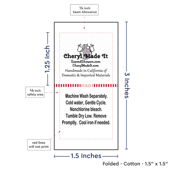 PPLR_HIDDEN_PRODUCT Print Your Logo or Image on FOLDED Cotton Tags