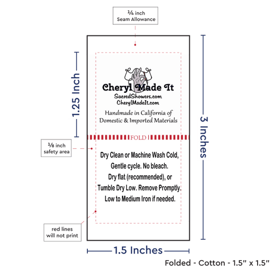 PPLR_HIDDEN_PRODUCT Print Your Logo or Image on FOLDED Cotton Tags