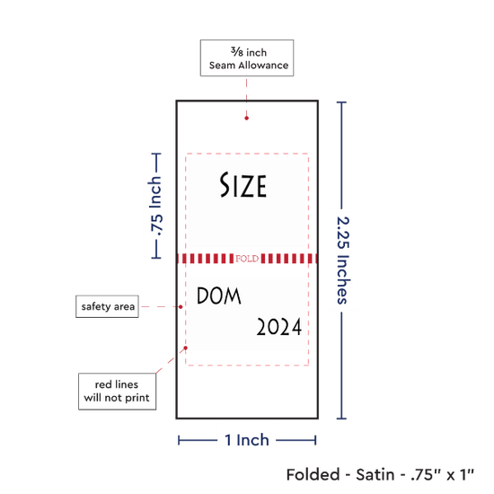 PPLR_HIDDEN_PRODUCT Print Your Logo/Image on Satin Tags (1" wide - Satin)
