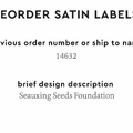 PPLR_HIDDEN_PRODUCT Reorder Previous Label Design - SATIN